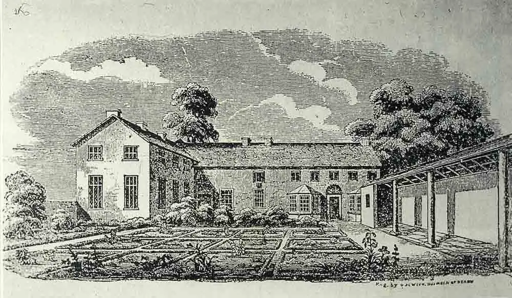 Etching of School for Clergymen's Daughters