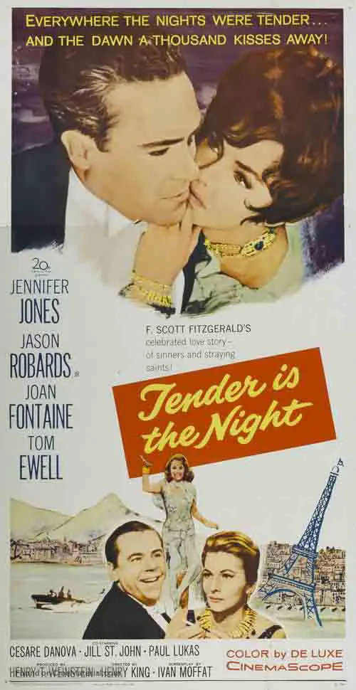Tender is the Night movie poster 1962
