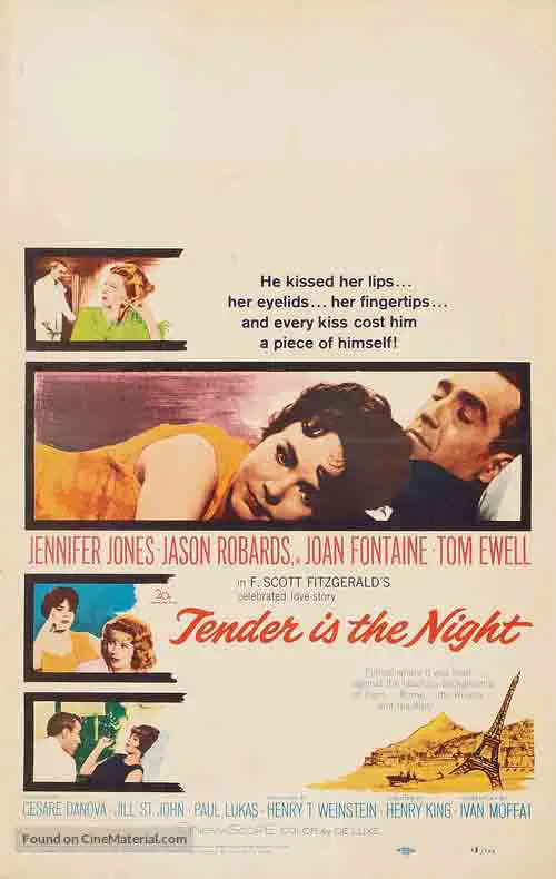 Tender is the Night movie poster 1962