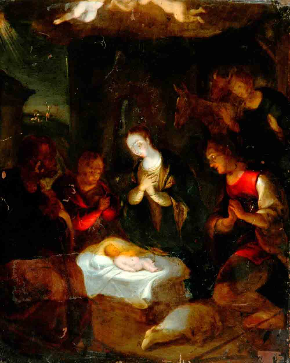 The Adoration of the Shepherds by Patrick Branwell Bronte