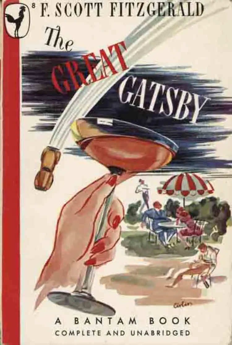 The Great Gatsby Book Cover 1945 Bantam Books F Scott Fitzgerald