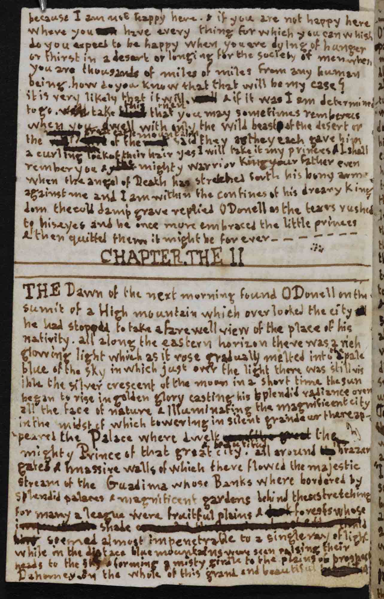 The Search After Happiness manuscript by Charlotte Bronte