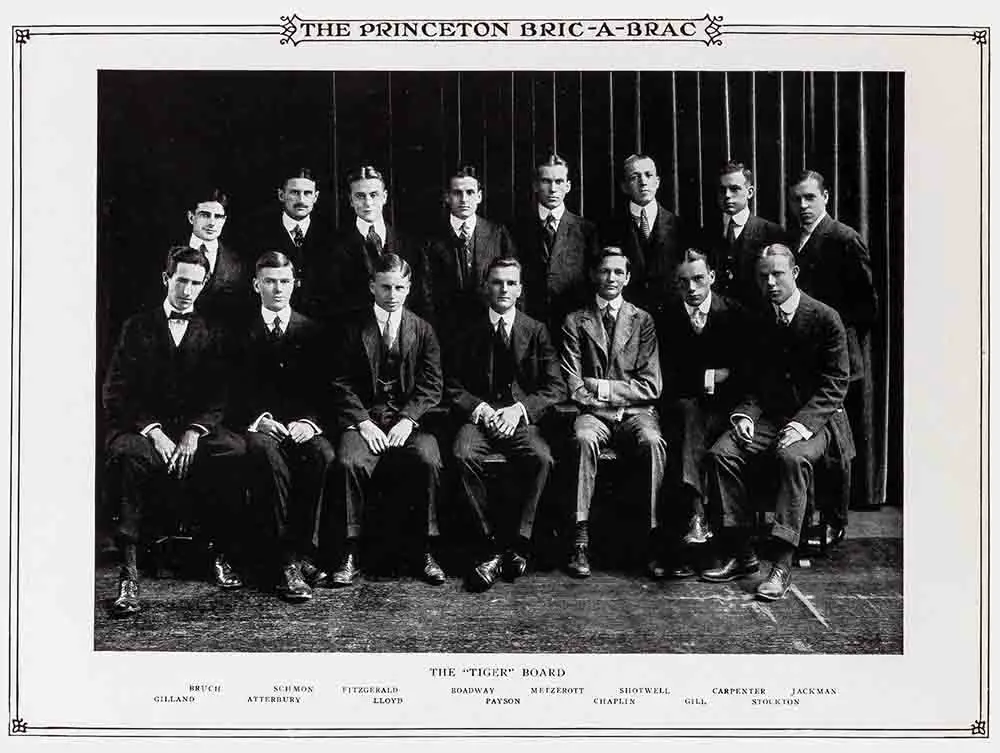 F Scott Fitzgerald Princeton University 1917