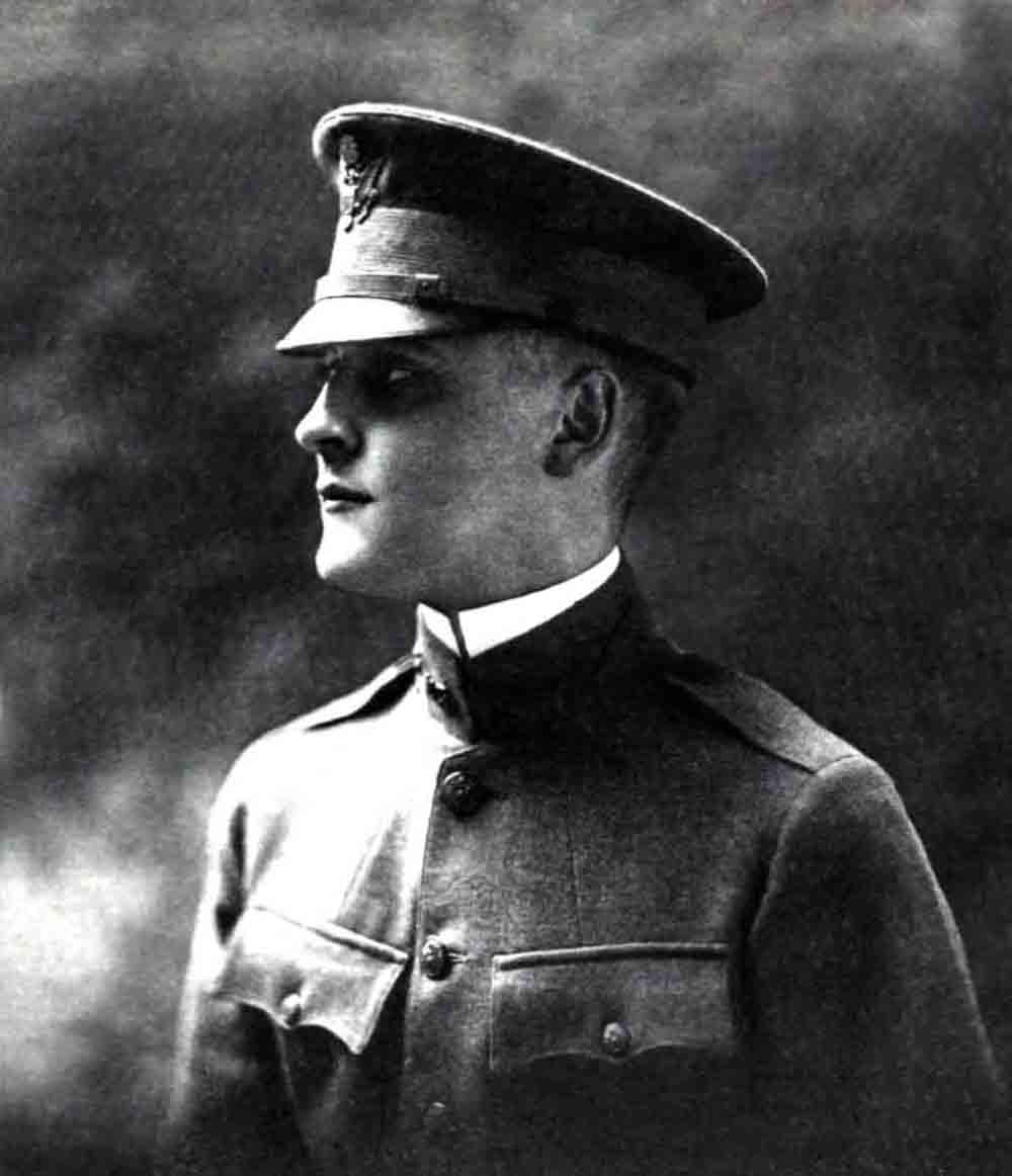 F Scott Fitzgerald uniform 1917