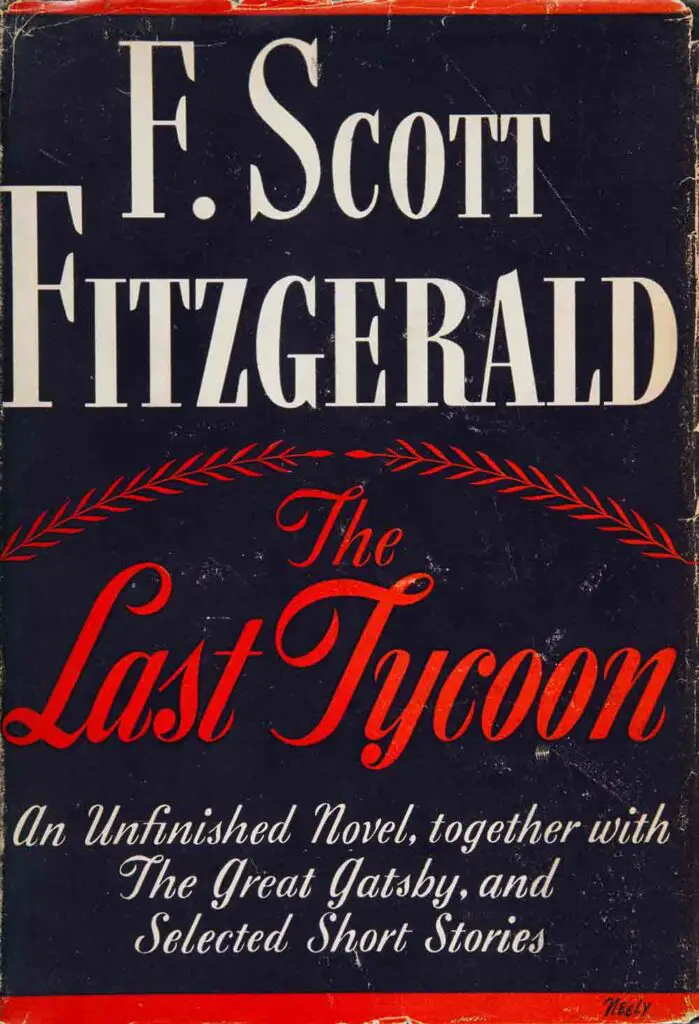 The Last Tycoon Book Cover 1941 F Scott Fitzgerald