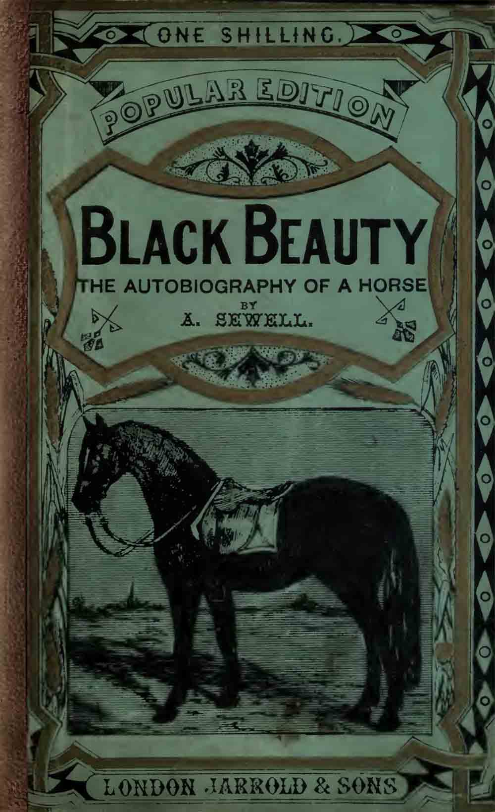 Black Beauty Book Cover 1894 Anna Sewell