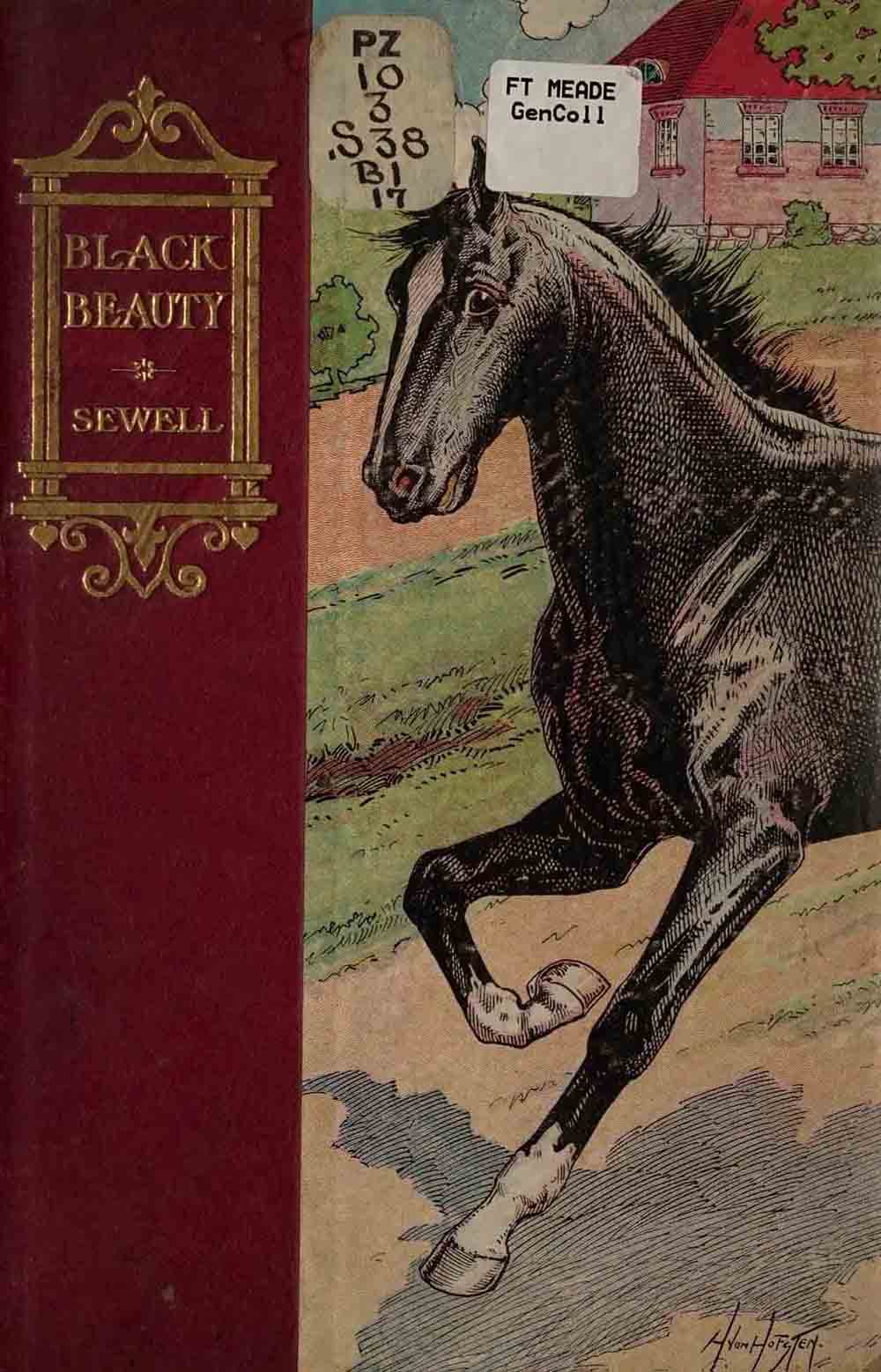 Black Beauty Book Cover 1907 Anna Sewell