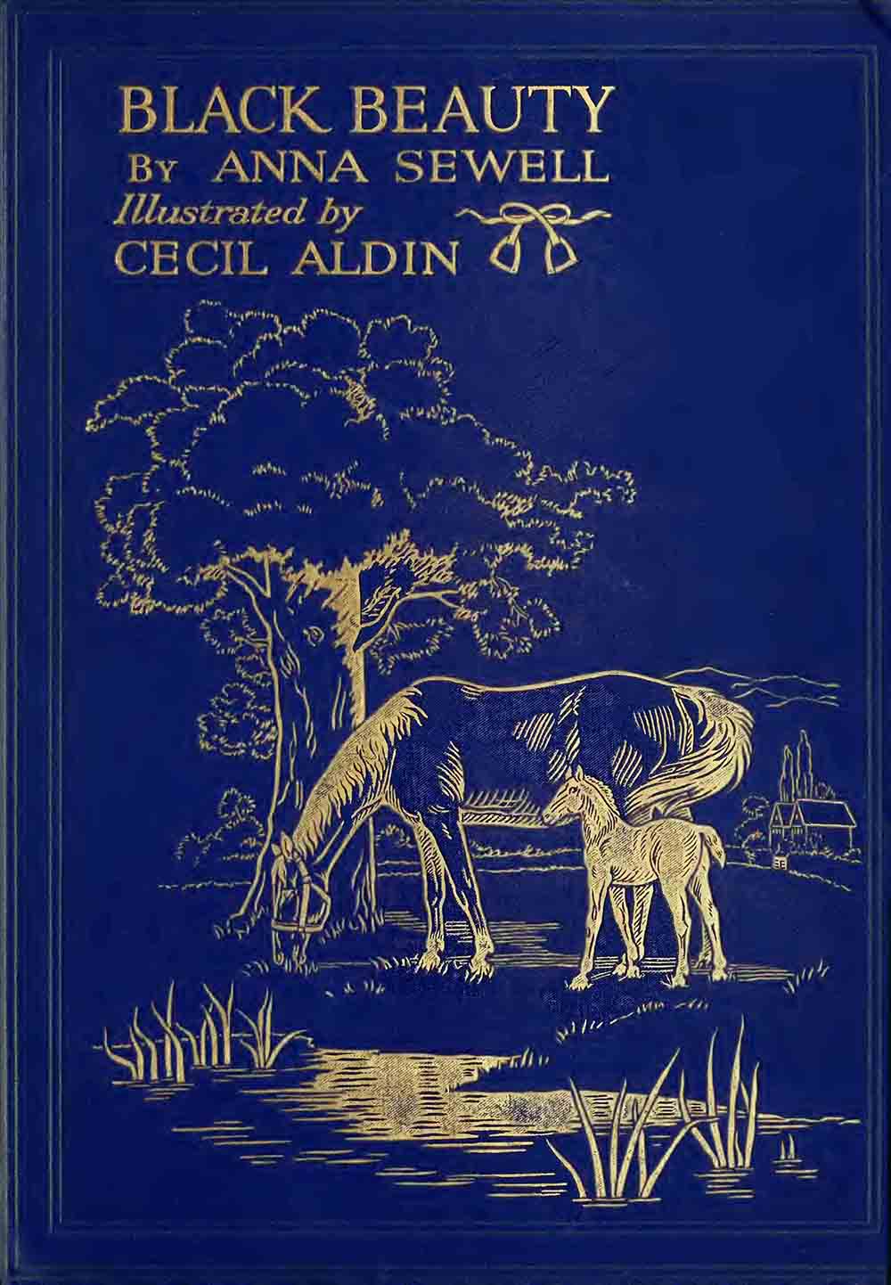 Black Beauty Book Cover 1916 Anna Sewell