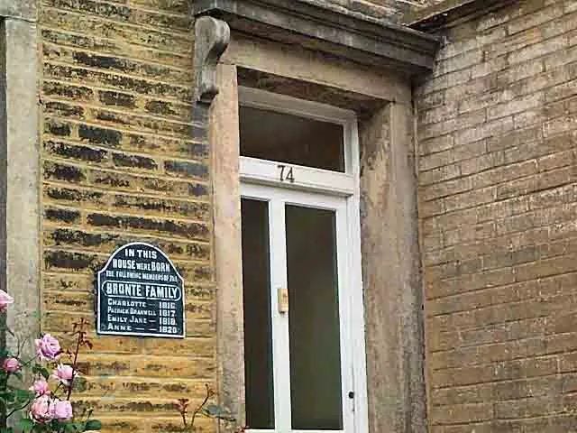 Bronte birthplace commemorative plaque