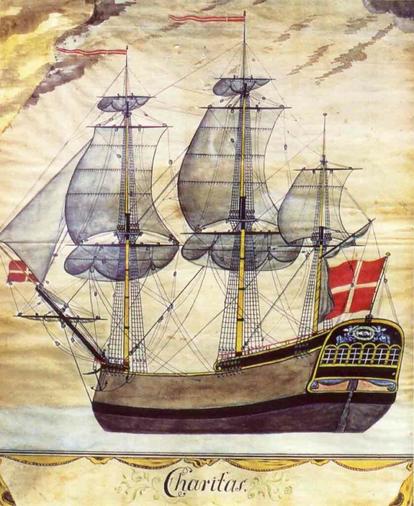 Charitas Norwegian ship 1763