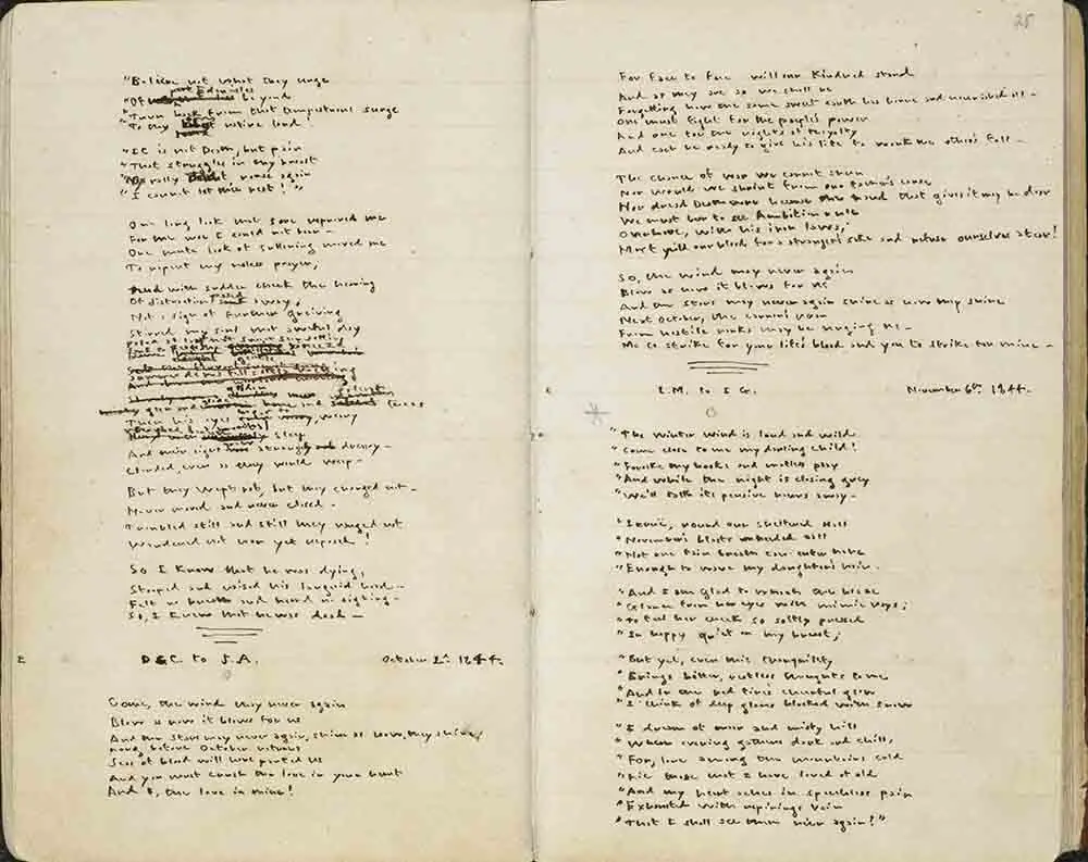 Manuscript of Emily Brontë's Gondal Poems