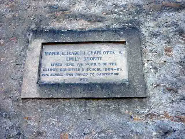 The Bronte Sisters' plaque, Cowan Bridge
