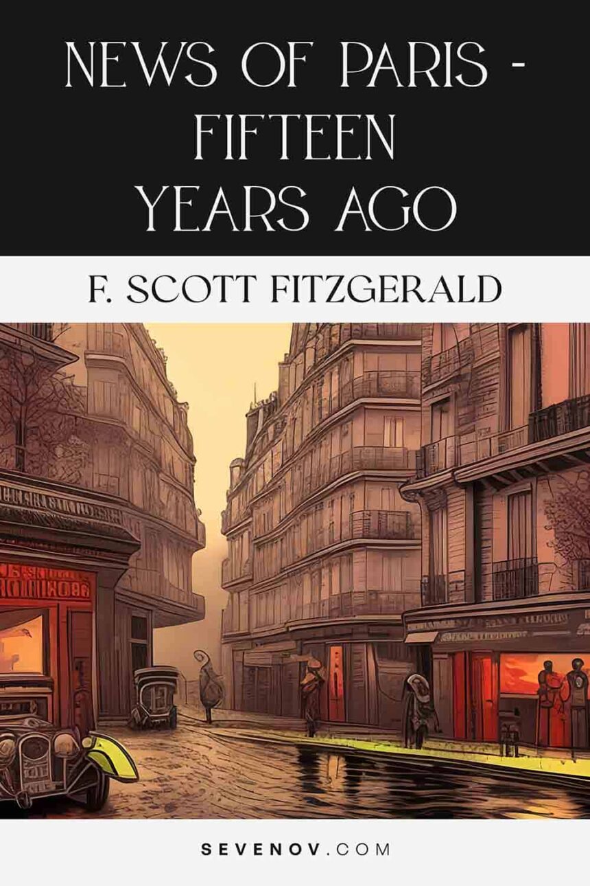 News Of Paris – Fifteen Years Ago by F. Scott Fitzgerald, Book Cover