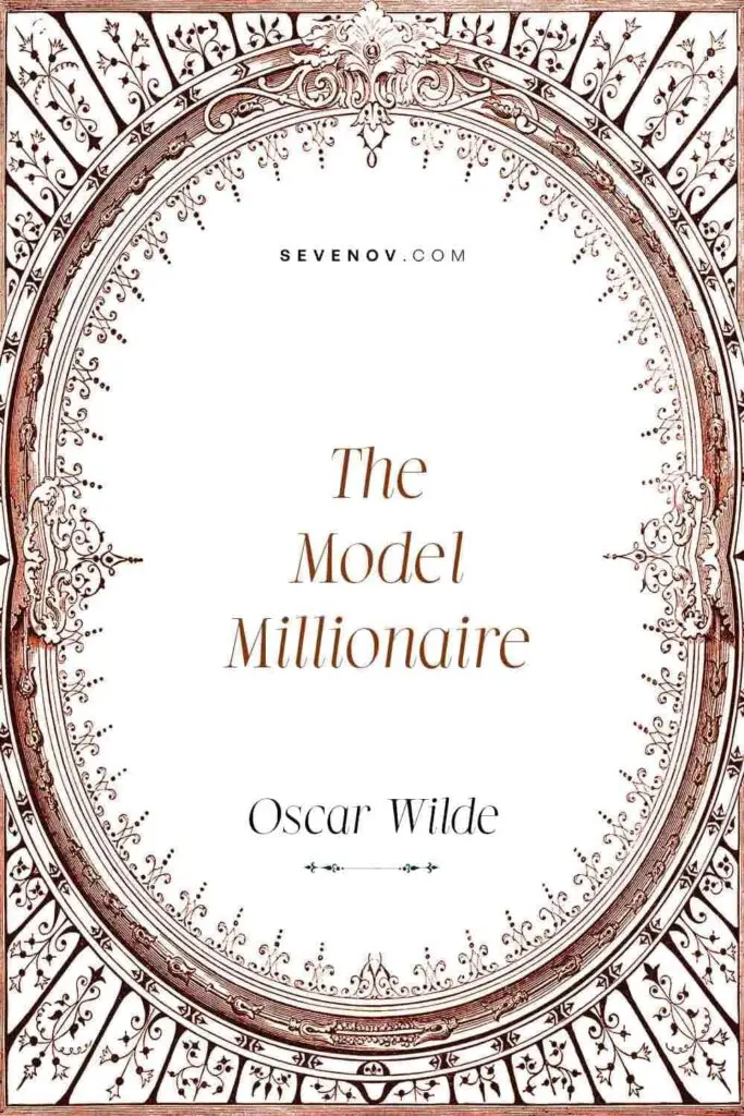 The Model Millionaire by Oscar Wilde, Book Cover