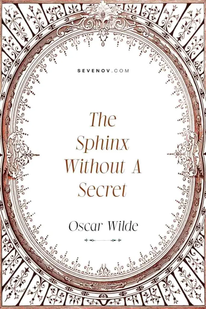 The Sphinx Without A Secret by Oscar Wilde, Book Cover