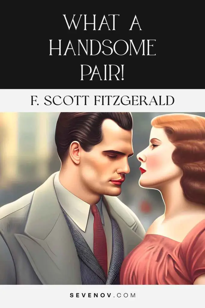 What A Handsome Pair! by F. Scott Fitzgerald, Book Cover