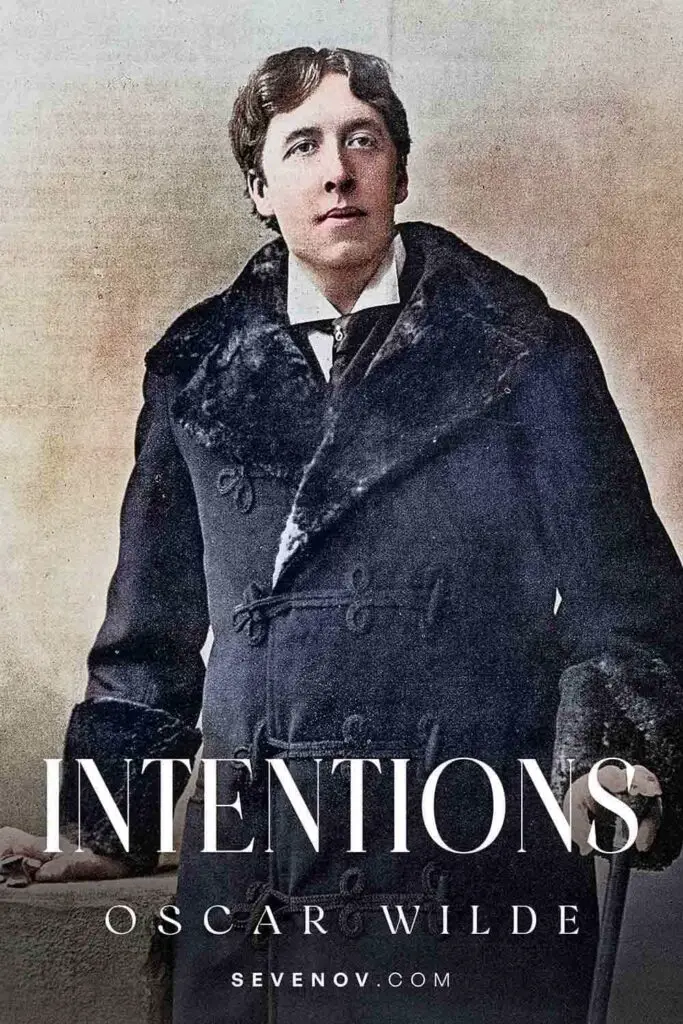 Intentions by Oscar Wilde, Book Cover