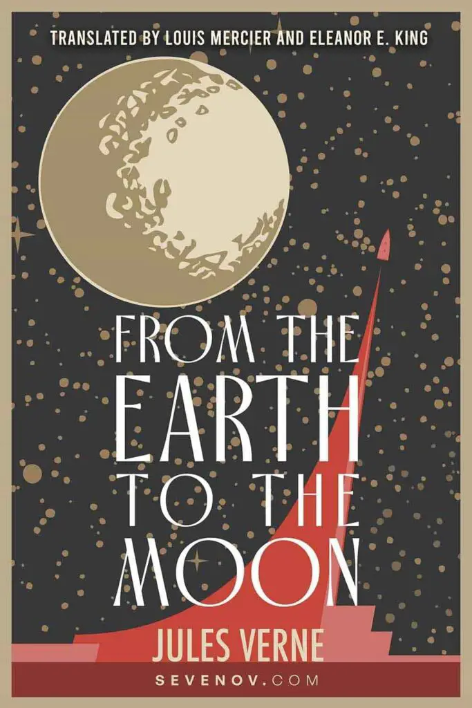 From the Earth to the Moon by Jules Verne, Book Cover