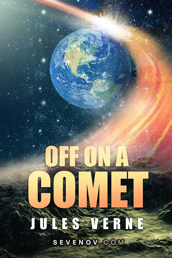 Off on a Comet by Jules Verne, Book Cover