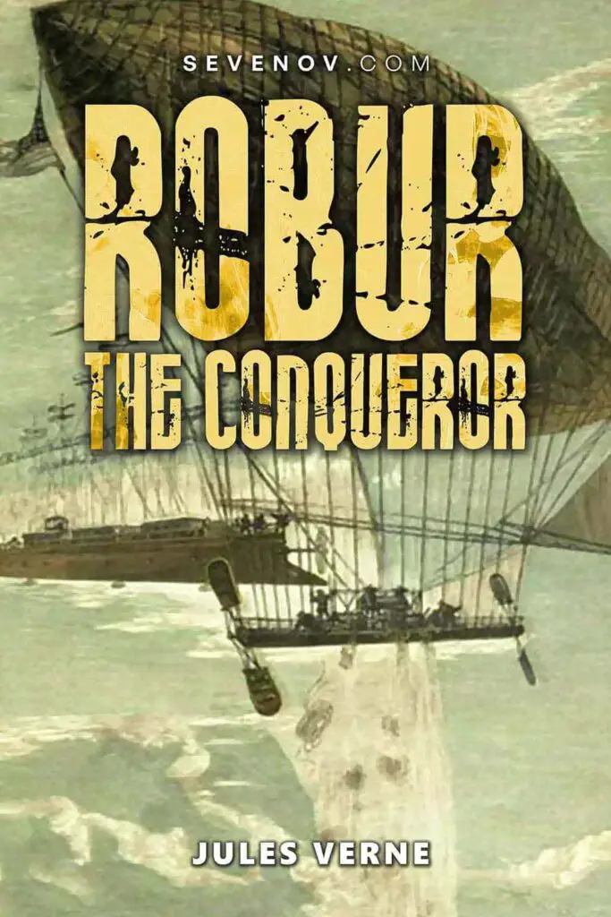 Robur the Conqueror by Jules Verne, Book Cover