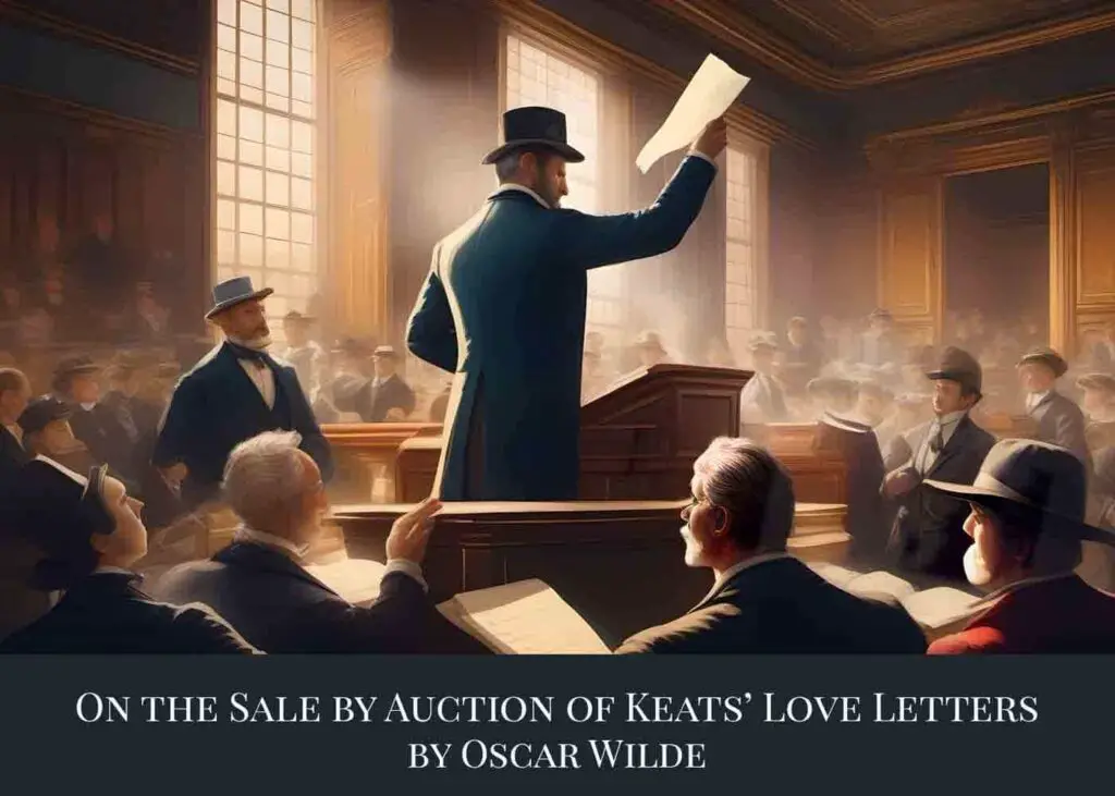 On the Sale by Auction of Keats' Love Letters by Oscar Wilde