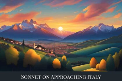 Sonnet on Approaching Italy by Oscar Wilde