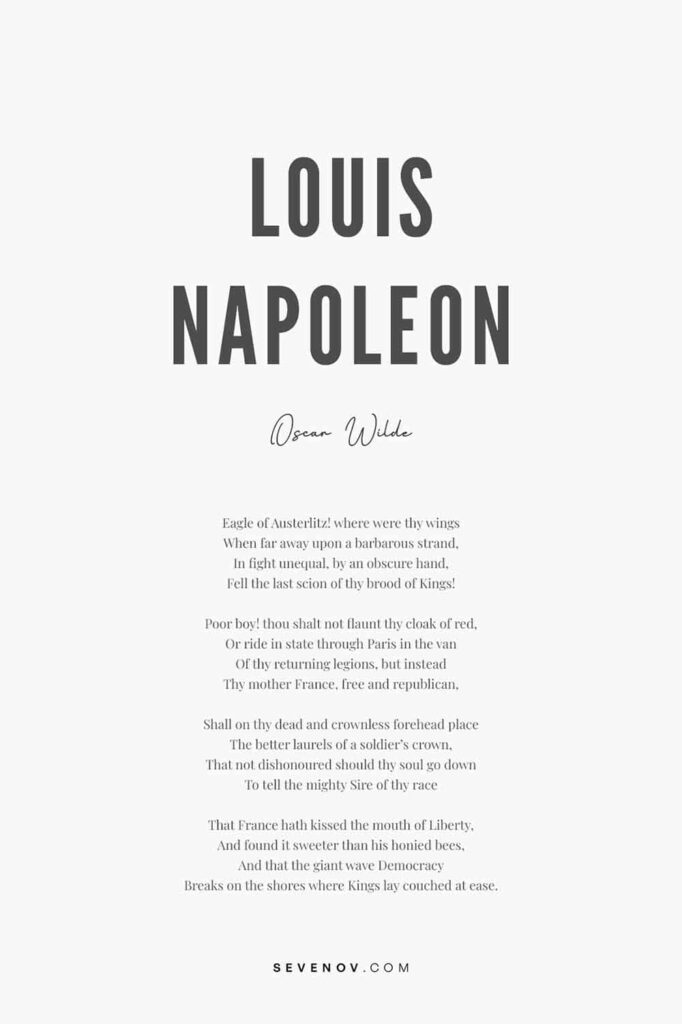 Louis Napoleon by Oscar Wilde Poster