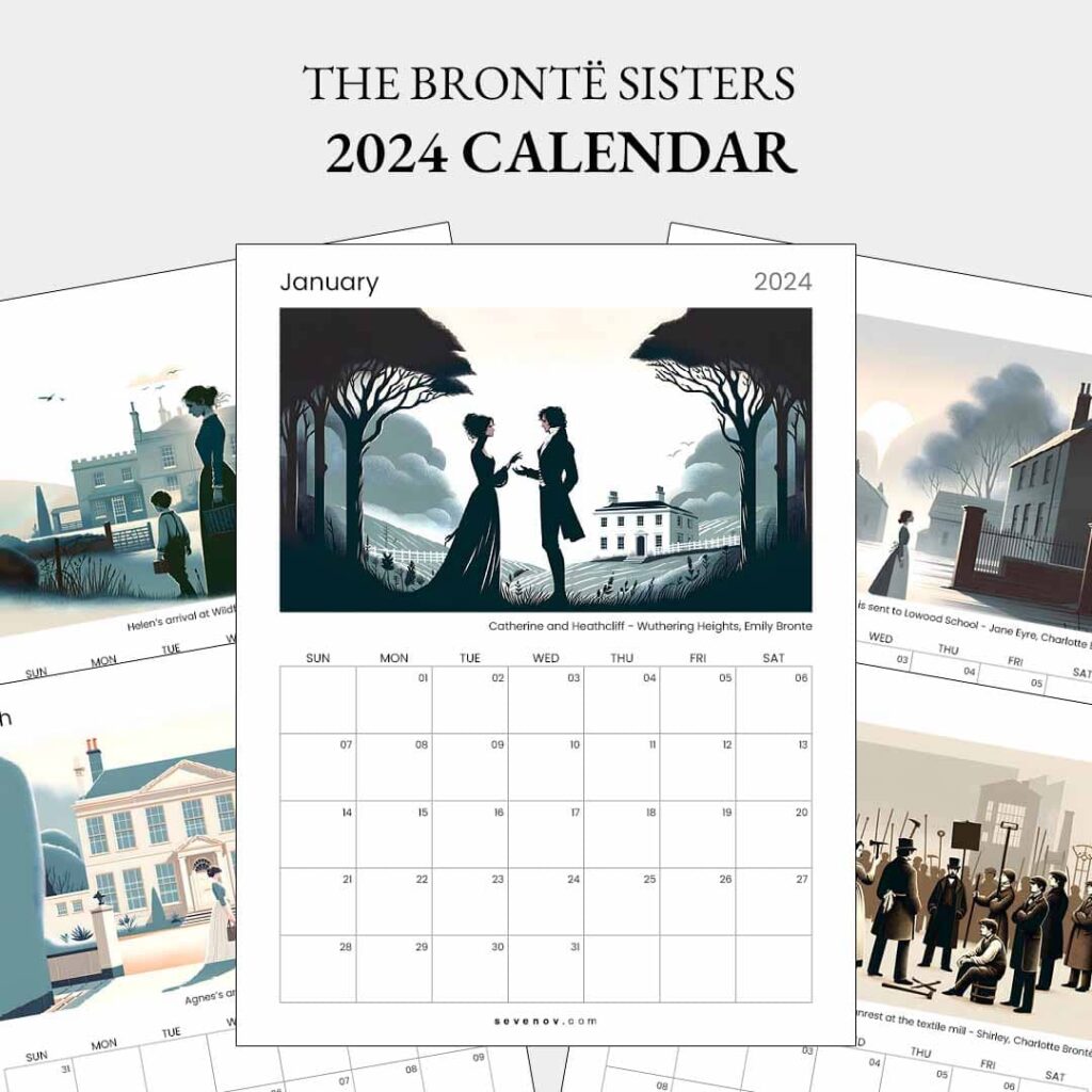 The Brontë Sisters 2024 Calendar